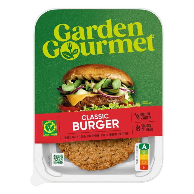 embalagem de hambúrguer garden gourmet 