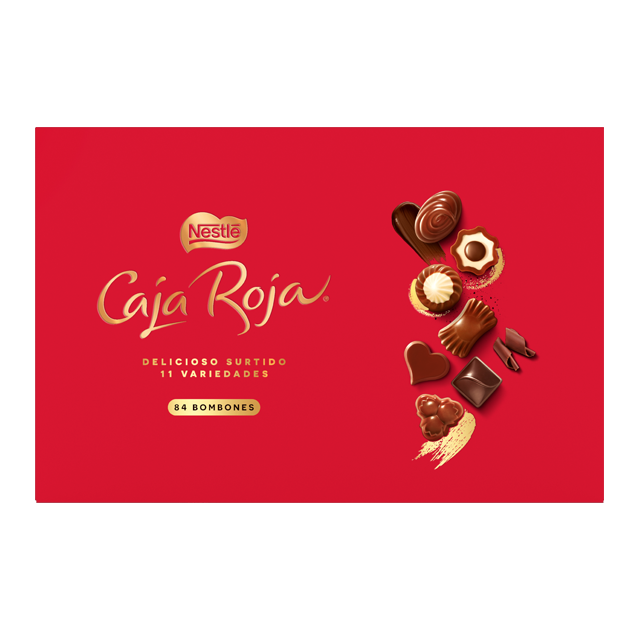 caixa de chocolates nestlé caja roja
