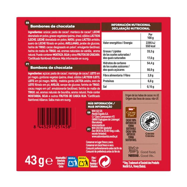 Bombons Nestlé® Caja Roja® 43g
