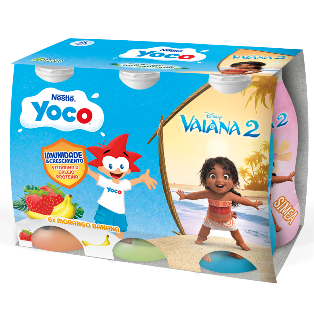 Yoco Líquido Morango Banana 100% Natural