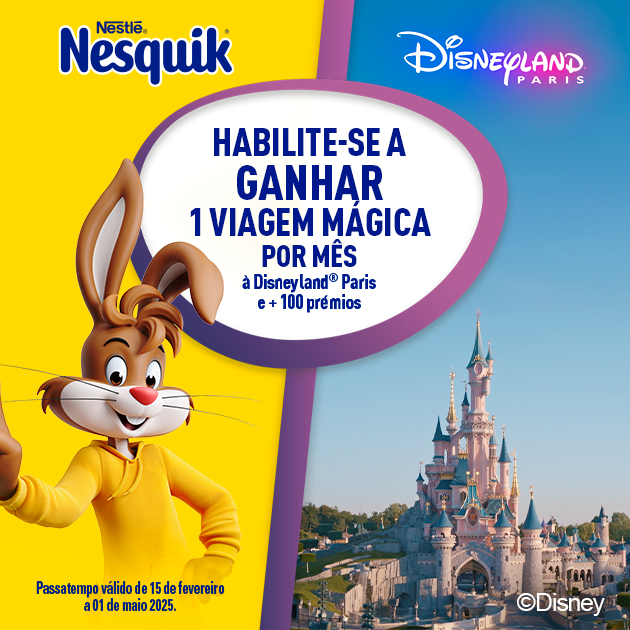 Nesquik leva-o numa viagem mágica à Disneyland® Paris!