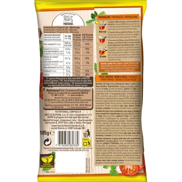 NOODLES MAGGI PASTA ORIENTAL XXL FRANGO