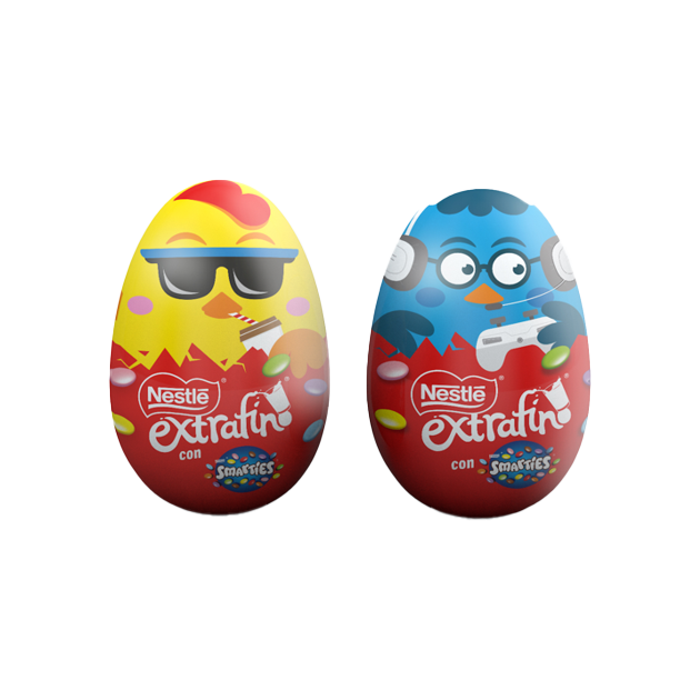 NESTLÉ SMARTIES EXTRAFINO Ovo de Páscoa de Chocolate de Leite
