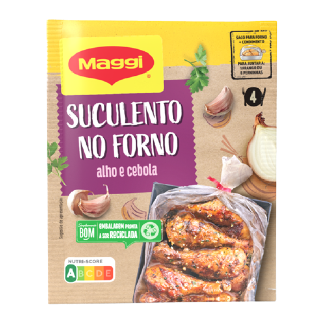Maggi Suculento no Forno Alho e Cebola