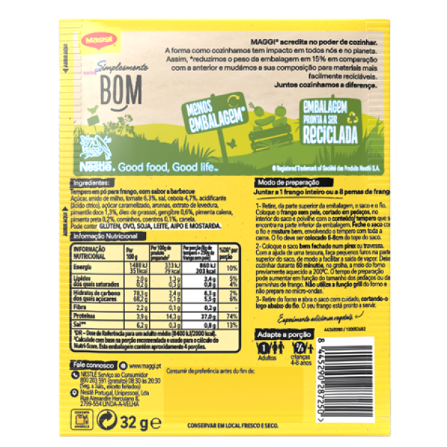 Maggi Suculento no Forno Frango com Molho Barbecue