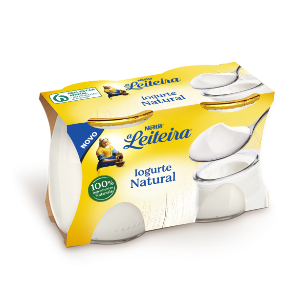 A Leiteira Vidro Natural 2x125g 