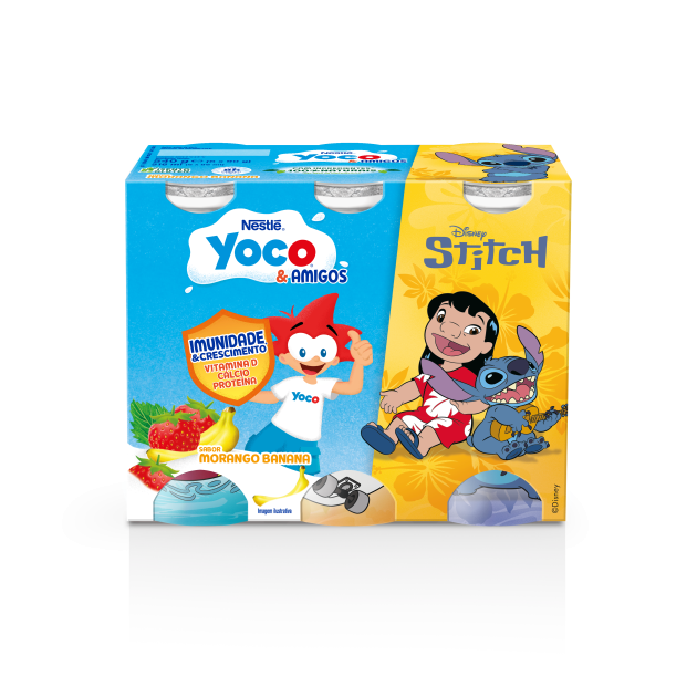 Yoco Líquido Morango Banana 100% Natural