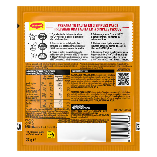 MAGGI Air Fryer Wrapit Fajita