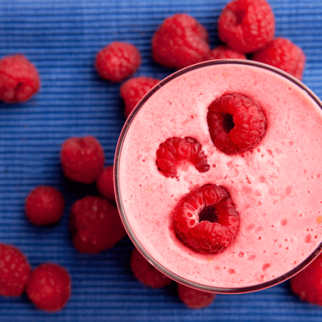 "receita milk shake framboesa"