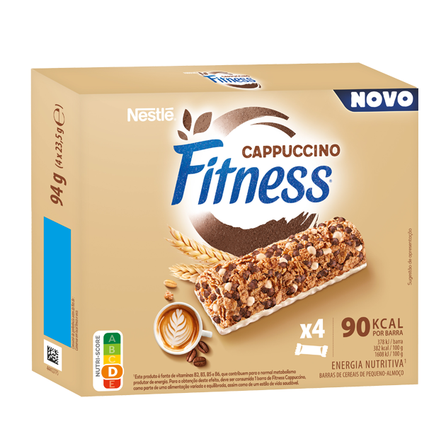 Barras de cereais Fitness Cappuccino