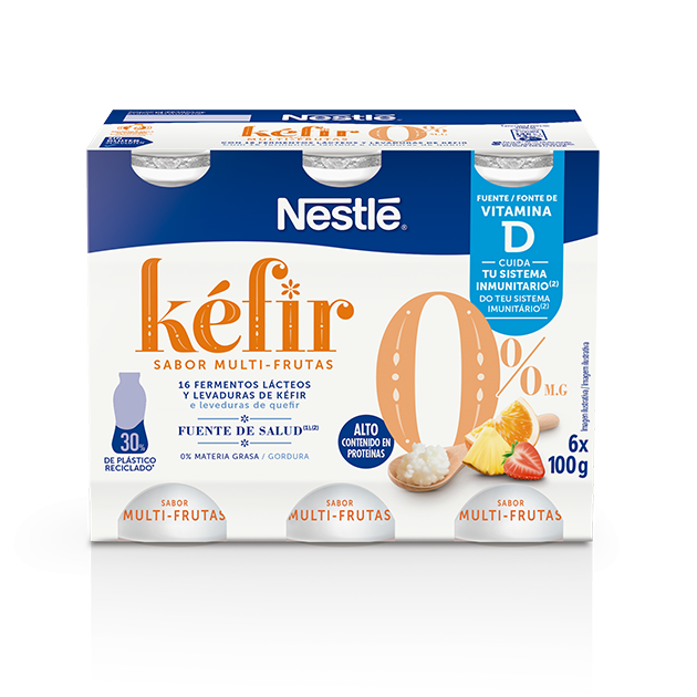Nestlé Mini Kefir 0% Multifrutas 6x100g PACKAGE