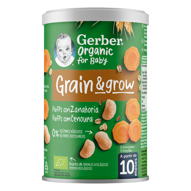 GERBER Organic NutriPuffs Cenoura 35g