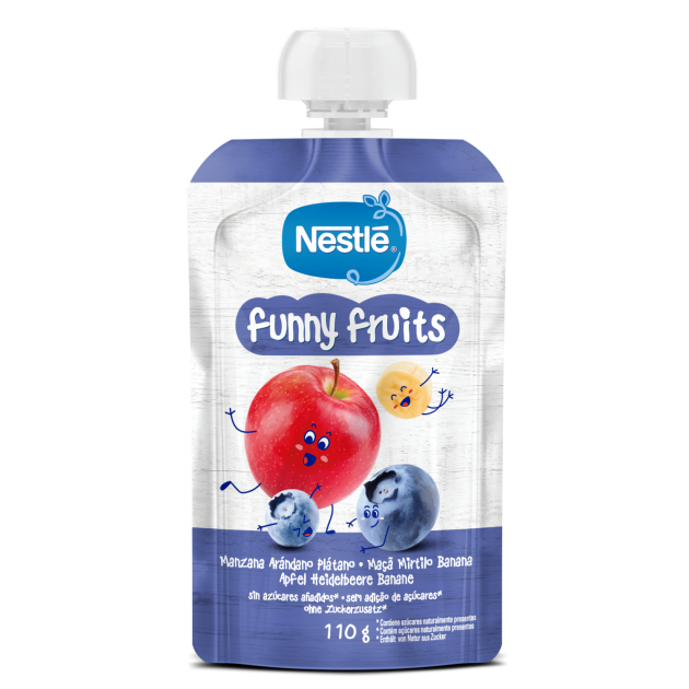 Saqueta de Fruta NESTLÉ Funny Fruits 110g