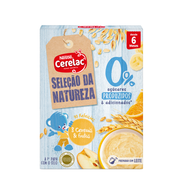 CERELAC Seleção da Natureza 0% Açúcares Multicereais e Frutas