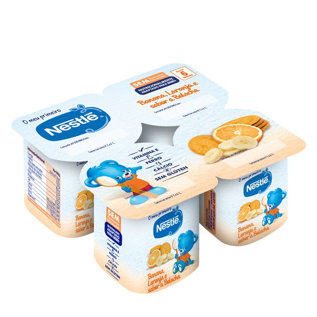 Nestle BB Banana Laranja Bolacha