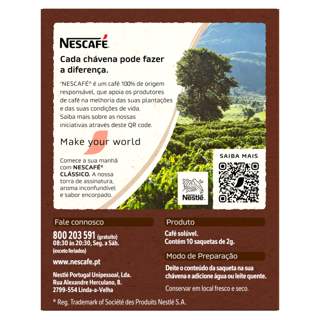 NESCAFÉ Clássico Saquetas