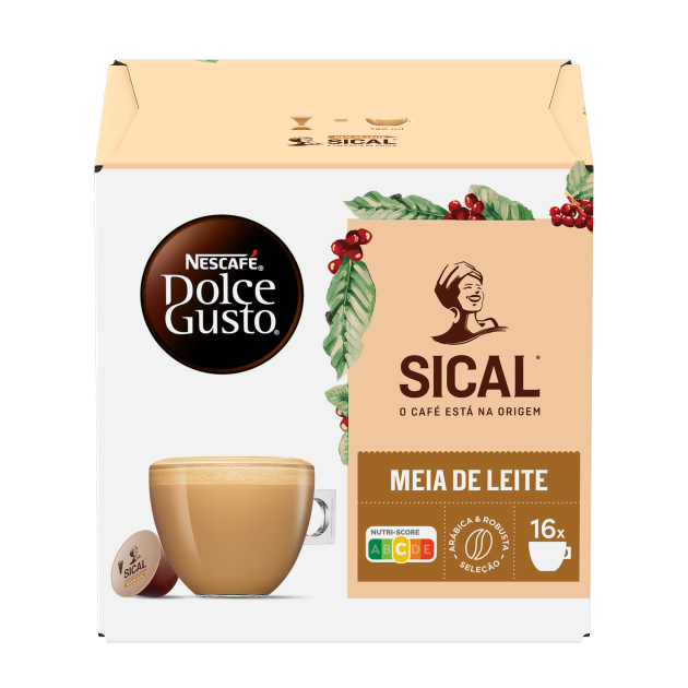 NDG SICAL Meia de Leite 16 cápsulas