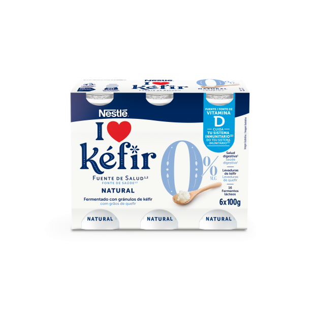 Nestlé Mini Kefir 0% Multifrutas 6x100g PACKAGE