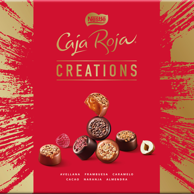 BOMBONS NESTLÉ® CAJA ROJA CREATIONS® SORTIDO CHOCOLATE 405G