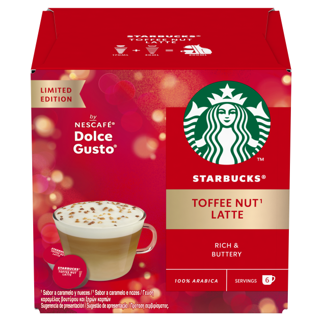 STARBUCKS® TOFFEE NUT LATTE BY NESCAFÉ® DOLCE GUSTO