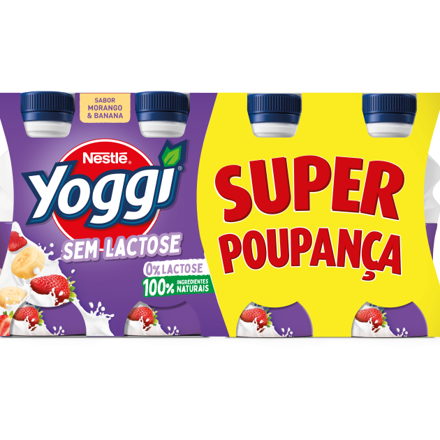 Yoggi Sem Lactose Morango Banana