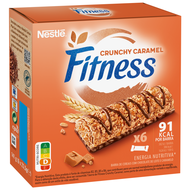 Barras de Cereais Fitness Crunchy Caramel