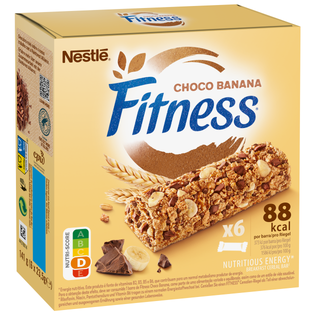 Barra de Cereais Fitness Chocolate Banana