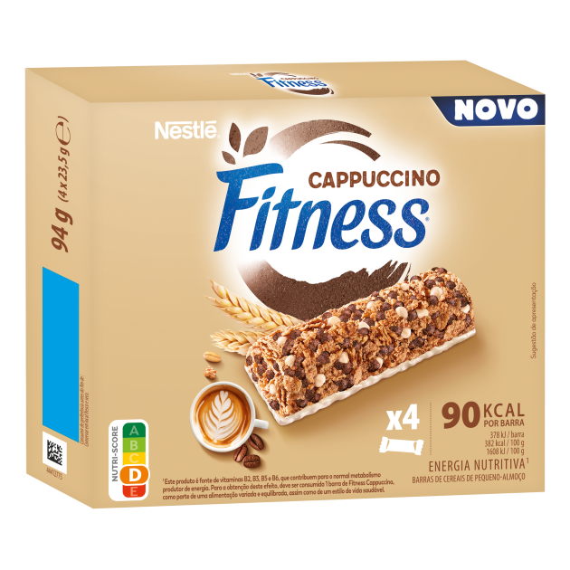 Barras de cereais Fitness Cappuccino
