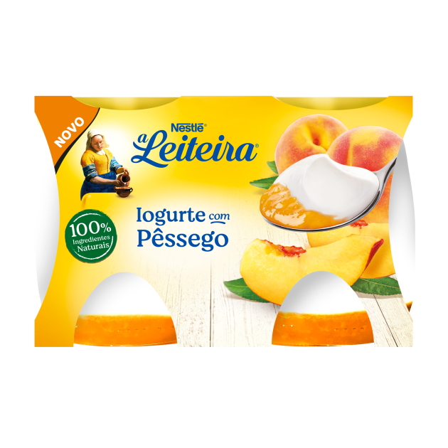 A Leiteira Vidro Pêssego