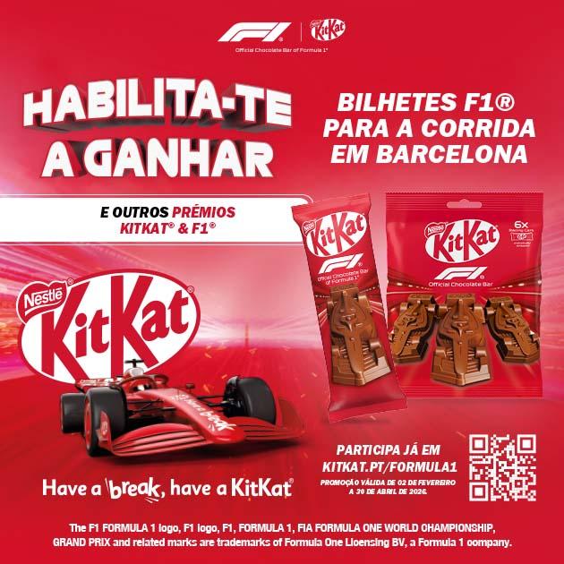Faz um break… e vive a emoção da Formula 1® com KitKat®