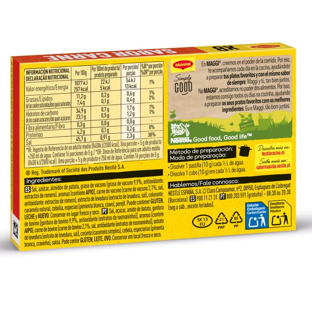 Maggi Caldo Carne 16 Cubos