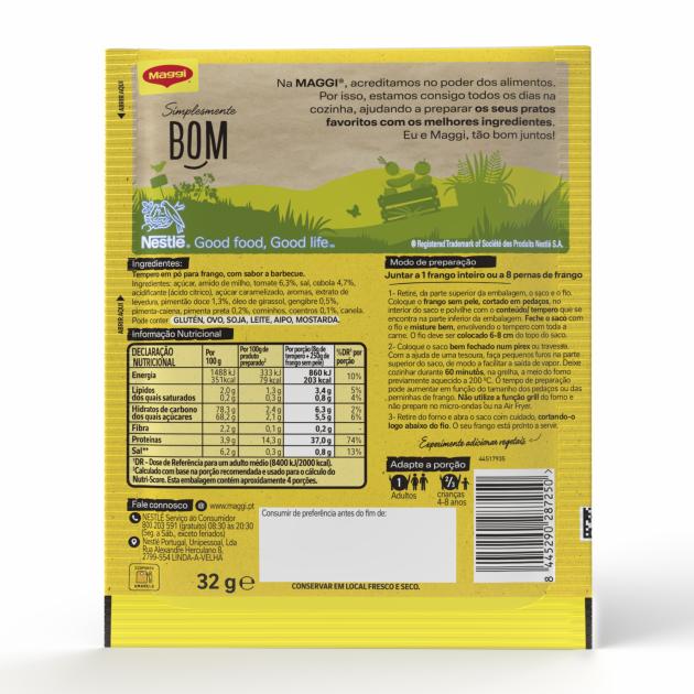 Maggi Suculento no Forno Frango com Molho Barbecue