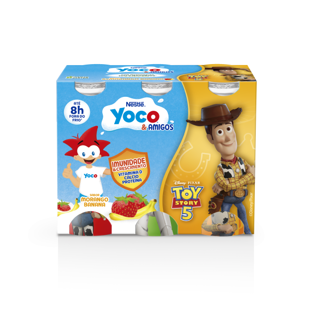 Yoco Líquido Morango Banana 100% Natural