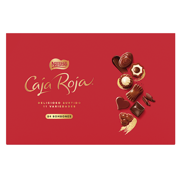 caixa de chocolates nestlé caja roja