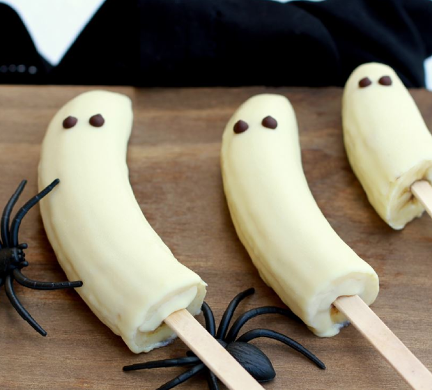 Bananas Fantasmas para o Halloween