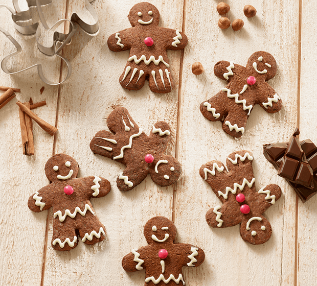 Bolachas de Natal de Canela e Chocolate Preto