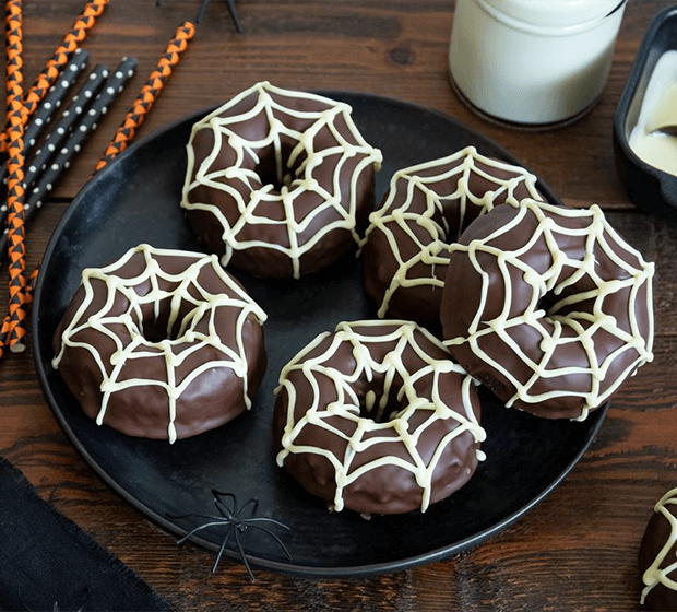 Donuts de Aranha para o Halloween