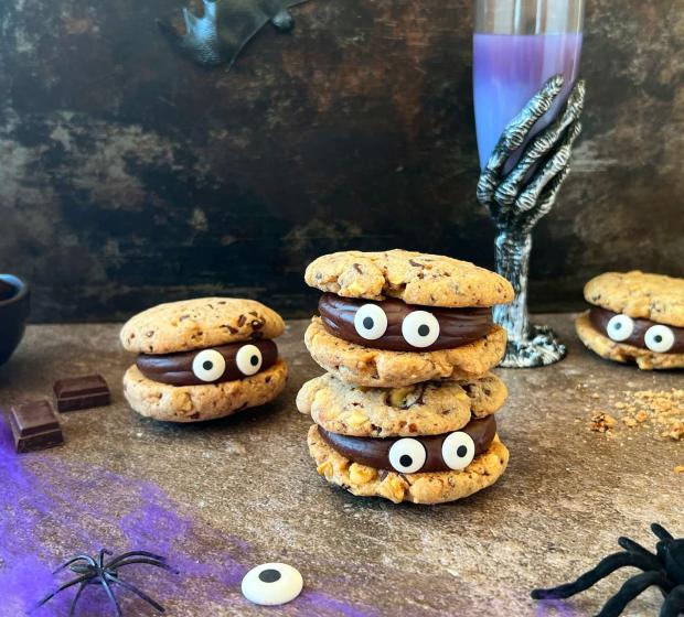 Bolachas de Chocolate assustadoras 