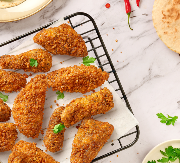 Tex Mex Air Fryer Chicken Wraps with Guacamole