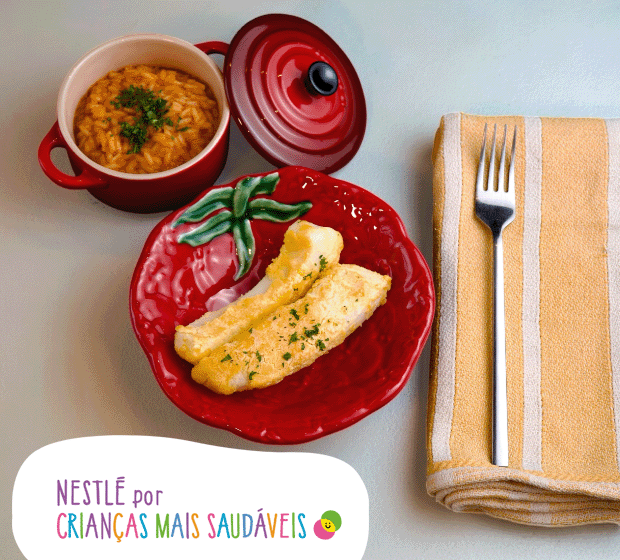 Potas com arroz de tomate  