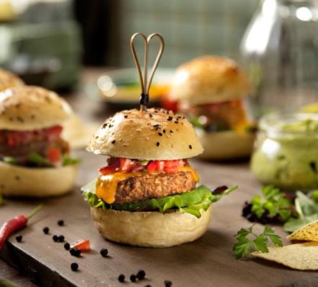 "HambÃºrguer vegetariano com aba"