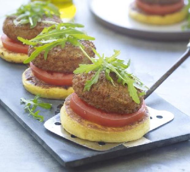 "HambÃºrgueres vegetarianos com "