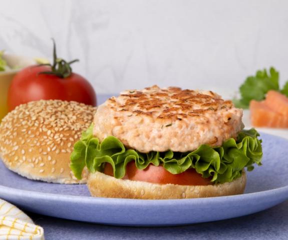 Hamburger de salmão